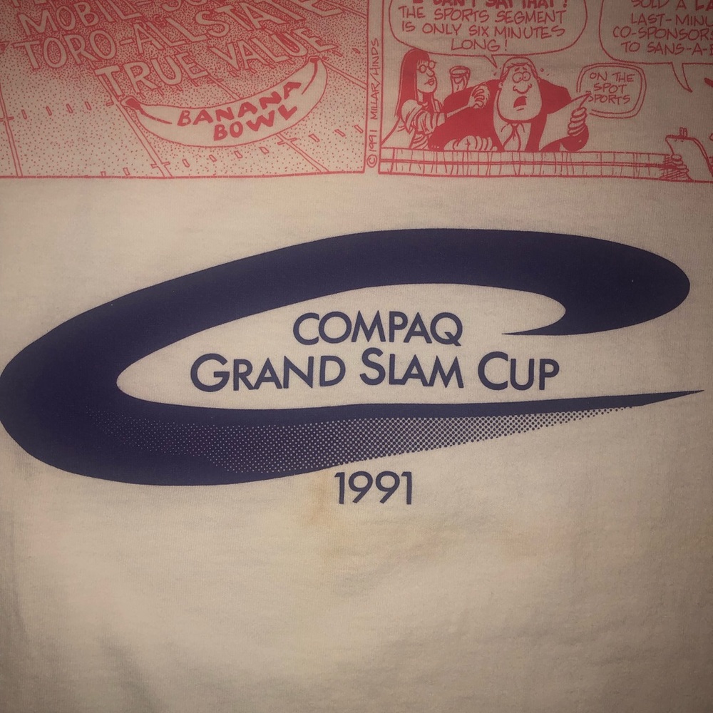 Super Rare Vintage Compaq 1991 Grand Slam Cup TS Gem
